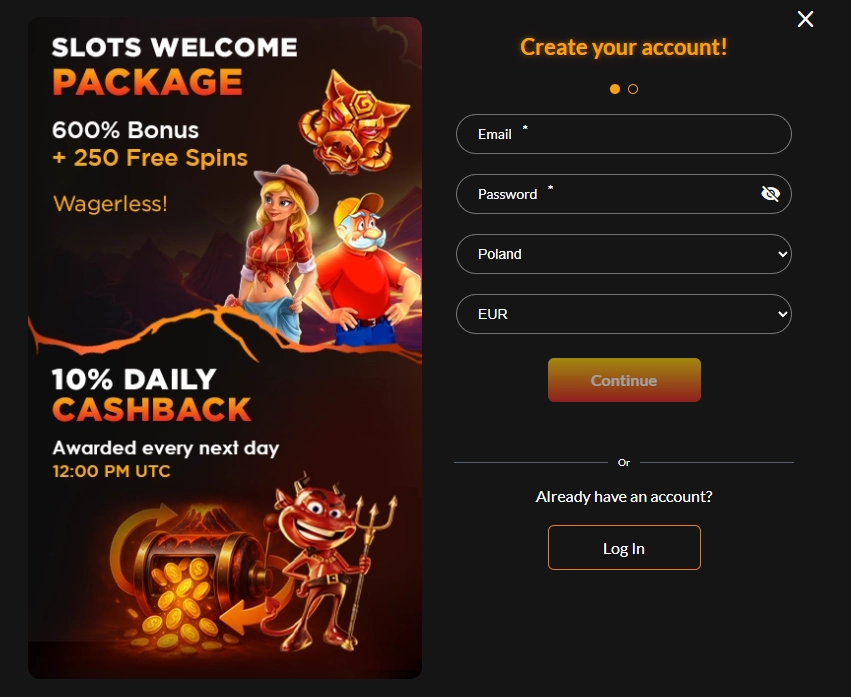 Account sign-in and registration